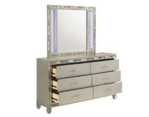 New Classic Radiance Silver Dresser with Mirror