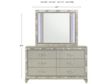 New Classic Radiance Silver Dresser with Mirror small image number 6