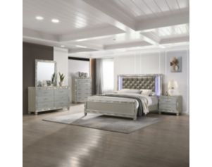 New Classic Radiance Silver 4-Piece King Bedroom Set