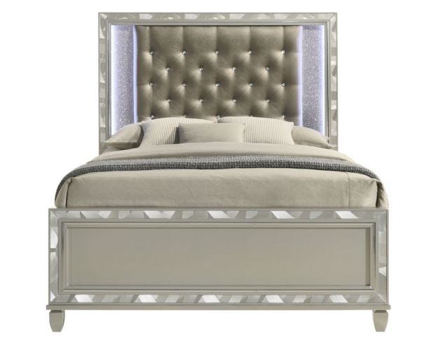 New Classic Radiance Silver 4-Piece King Bedroom Set large image number 2