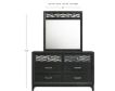 New Classic Obsidian Dresser with Mirror small image number 8