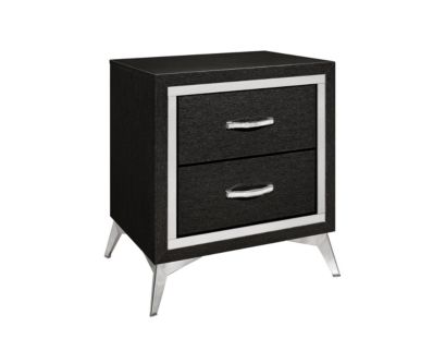 New Classic Huxley Black Nightstand