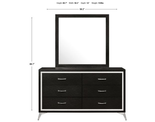 New Classic Huxley Dresser with Mirror large image number 9