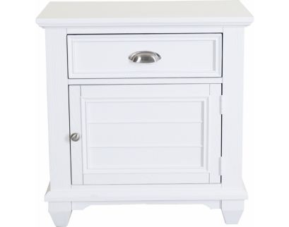 New Classic Jamestown White Nightstand 