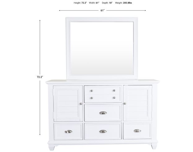 New Classic Jamestown Dresser with Mirror large image number 6