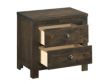 New Classic Home Furnishings Blue Ridge Rustic Gray Nightstand small image number 2