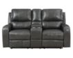 New Classic Linton Leather Reclining Loveseat with Console small image number 1