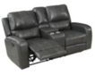 New Classic Linton Leather Reclining Loveseat with Console small image number 3