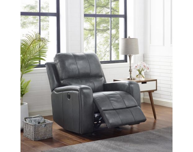 New Classic Linton Leather Glider Recliner large image number 7