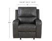 New Classic Linton Leather Glider Recliner small image number 8