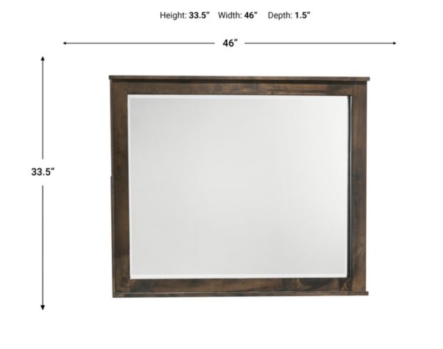 New Classic Home Furnishings Blue Ridge Rustic Gray Dresser Mirror large image number 3