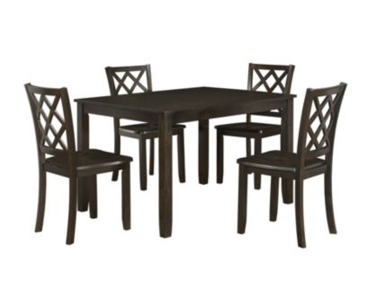 New Classic Trellis Brown 5-Piece Dining Set