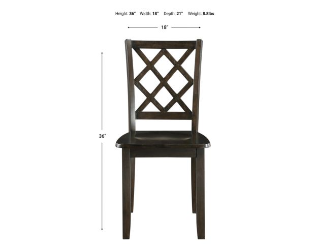 New Classic Trellis Brown Dining Chair large image number 6