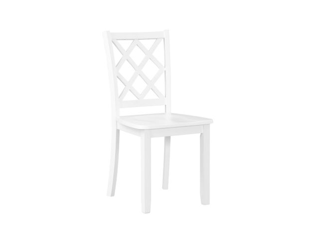 New Classic Trellis White Dining Chair large image number 2