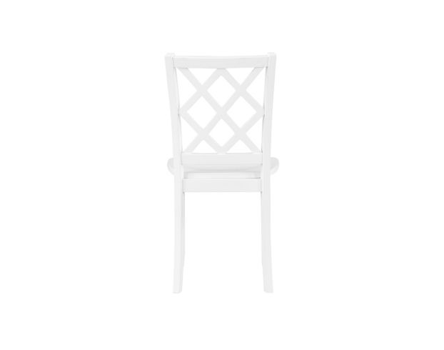 New Classic Trellis White Dining Chair large image number 4
