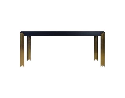 New Classic Home Furnishings Empire Black Rectangle Dining Table