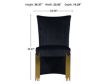 New Classic Home Furnishings Empire Black Dining Chair small image number 7