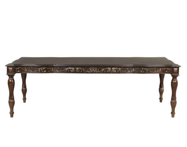 New Classic Home Furnishings Maximus Brown Dining Table large