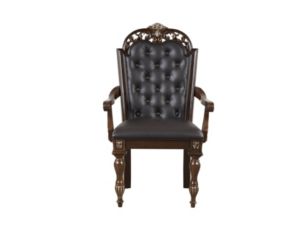 New Classic Home Furnishings Maximus Brown Dining Arm Chair