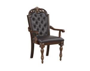 New Classic Home Furnishings Maximus Brown Dining Arm Chair