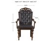 New Classic Home Furnishings Maximus Brown Dining Arm Chair small image number 7