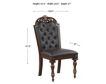 New Classic Home Furnishings Maximus Brown Dining Chair small image number 7