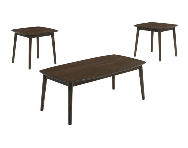 New Classic Felix Dark Walnut Coffee Table & Two End Tables large image number 1