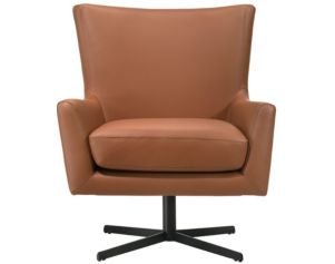 New Classic Acadia Terracotta Leather Swivel Chair