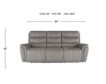 New Classic Home Furnishings Kamari Gray Reclining Sofa small image number 7