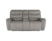 New Classic Home Furnishings Kamari Gray Reclining Console Loveseat small image number 1