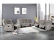 New Classic Home Furnishings Kamari Gray Reclining Console Loveseat small image number 2