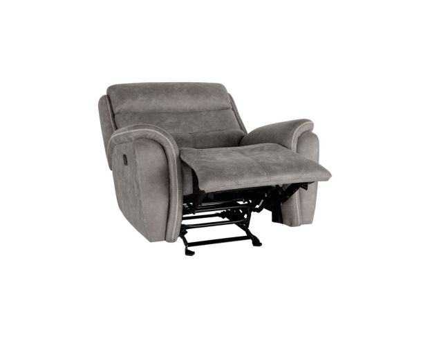 New Classic Home Furnishings Kamari Gray Glider Recliner large image number 4