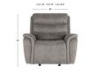 New Classic Home Furnishings Kamari Gray Glider Recliner small image number 8