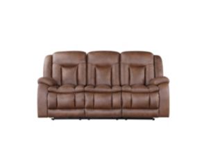 New Classic Home Furnishings Morello Brown Dual Reclining Sofa