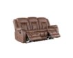 New Classic Home Furnishings Morello Brown Dual Reclining Sofa small image number 3