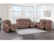 New Classic Home Furnishings Morello Brown Dual Reclining Sofa small image number 7