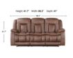 New Classic Home Furnishings Morello Brown Dual Reclining Sofa small image number 8