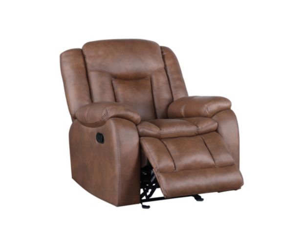 New Classic Home Furnishings Morello Brown Glider Recliner large image number 3