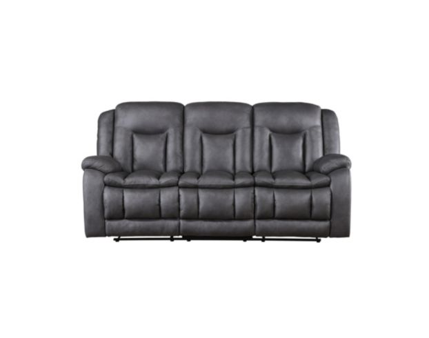 New Classic Home Furnishings Morello Gray Dual Reclining Sofa large image number 1