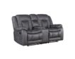 New Classic Home Furnishings Morello Gray Reclining Loveseat with Console small image number 2