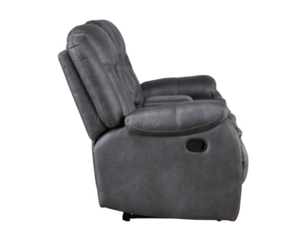 New Classic Home Furnishings Morello Gray Reclining Loveseat with Console large image number 4