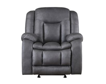 New Classic Home Furnishings Morello Gray Glider Recliner