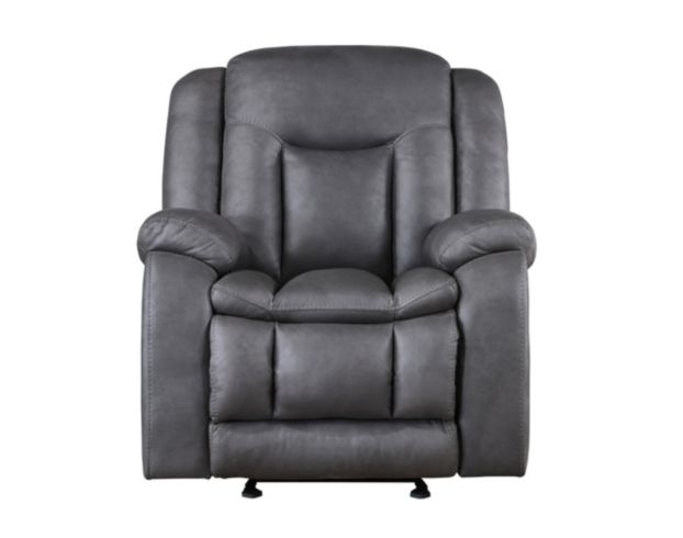 New Classic Home Furnishings Morello Gray Glider Recliner large image number 1