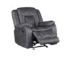 New Classic Home Furnishings Morello Gray Glider Recliner small image number 2