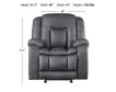 New Classic Home Furnishings Morello Gray Glider Recliner small image number 6