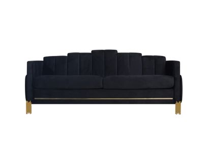 New Classic Home Furnishings Empire Black Lighted Sofa