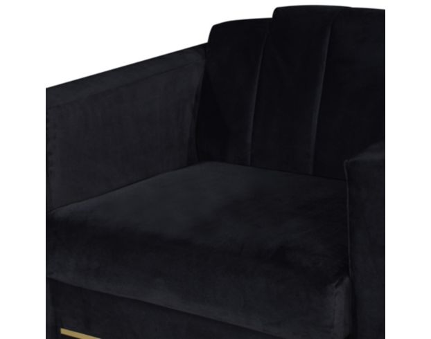 New Classic Home Furnishings Empire Black Lighted Loveseat large image number 5