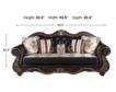 New Classic Maximus Dark Brown Sofa small image number 7