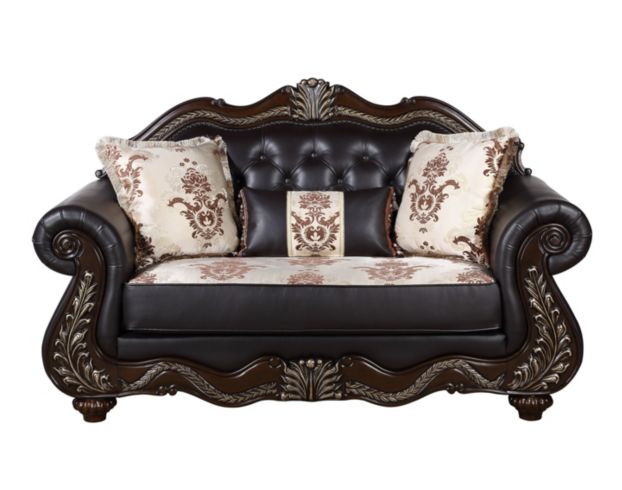 New Classic Maximus Brown Loveseat large image number 1