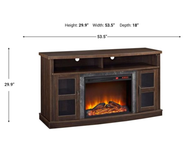 Nebraska Furniture Mart Ameriwood Electric Fireplace Console large image number 9